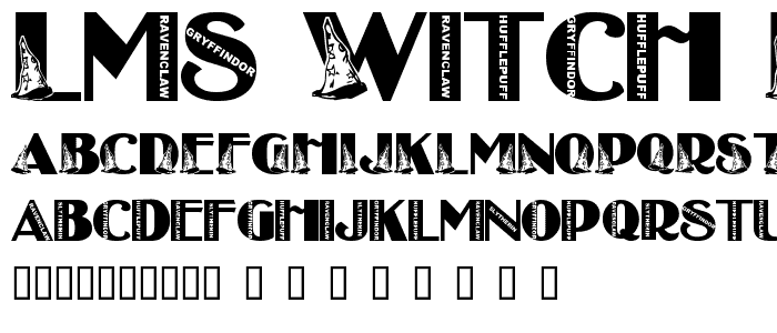 LMS Witch House font